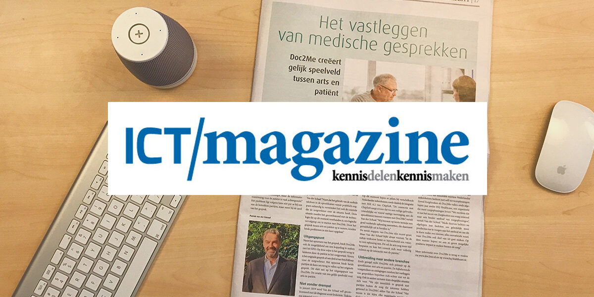 Doc2Me ICT magazine artikel Doc2Me ICT magazine artikel