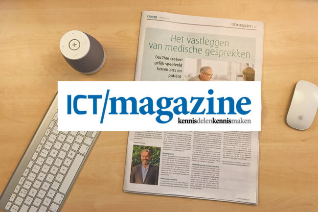 Doc2Me ICT magazine artikel Doc2Me ICT magazine artikel